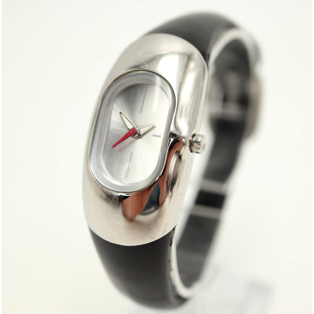 Nike Imara Spin 22mm Watch Vintage Y2K Black Silver Dial WR0102 w New Battery